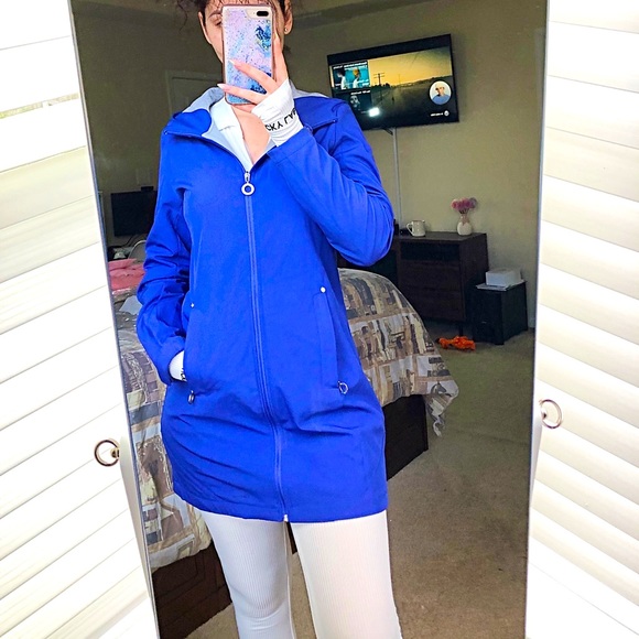 Calvin Klein navy blue windbreaker jacket size S - Picture 4 of 9